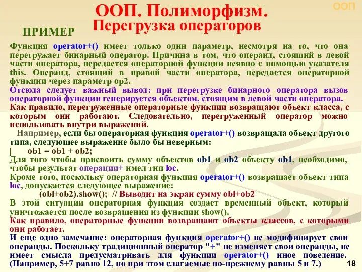 Функция operator+() имеет только один параметр, несмотря на то, что она