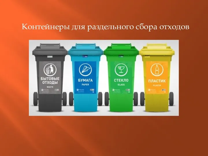 Контейнеры для раздельного сбора отходов