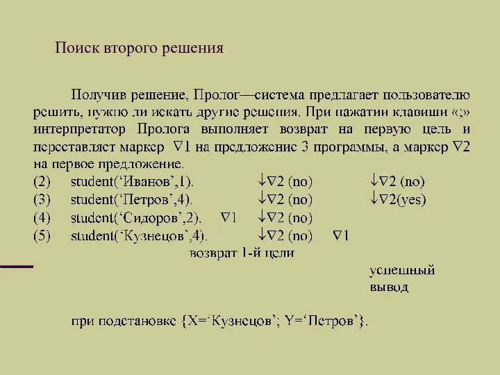 Поиск второго решения