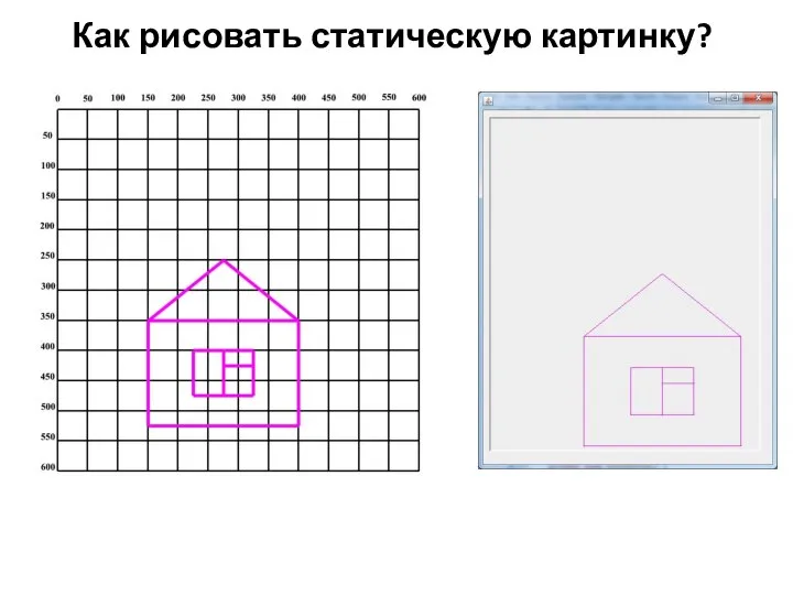 Как рисовать статическую картинку?