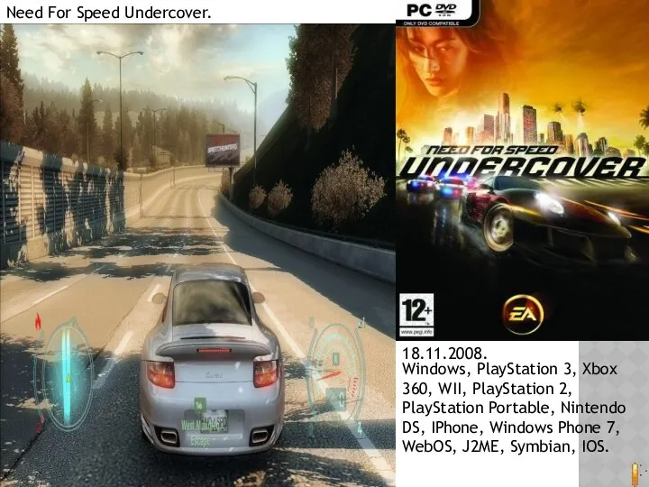 Need For Speed Undercover. 18.11.2008. Windows, PlayStation 3, Xbox 360, WII,