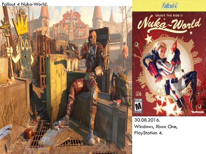 Fallout 4 Nuka-World. 30.08.2016. Windows, Xbox One, PlayStation 4.