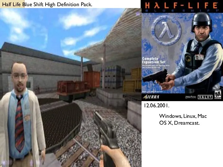 Half Life Blue Shift High Definition Pack. 12.06.2001. Windows, Linux, Mac OS X, Dreamcast.