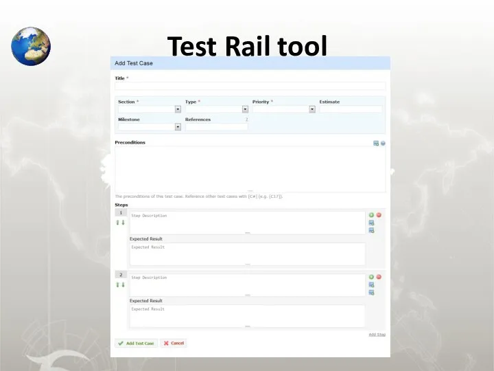 Test Rail tool