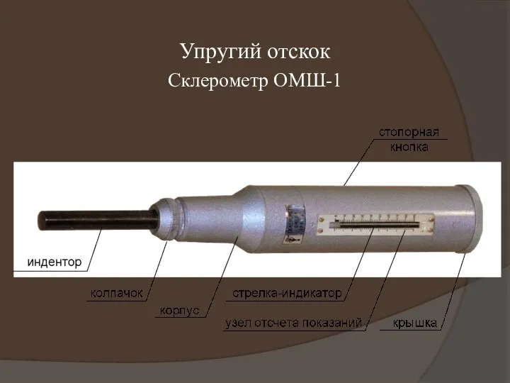 Упругий отскок Склерометр ОМШ-1