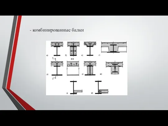 - комбинированные балки