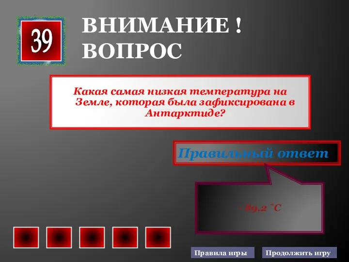 Какая самая низкая температура на Земле, которая была зафиксирована в Антарктиде?