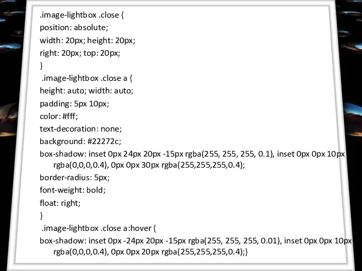 .image-lightbox .close { position: absolute; width: 20px; height: 20px; right: 20px;