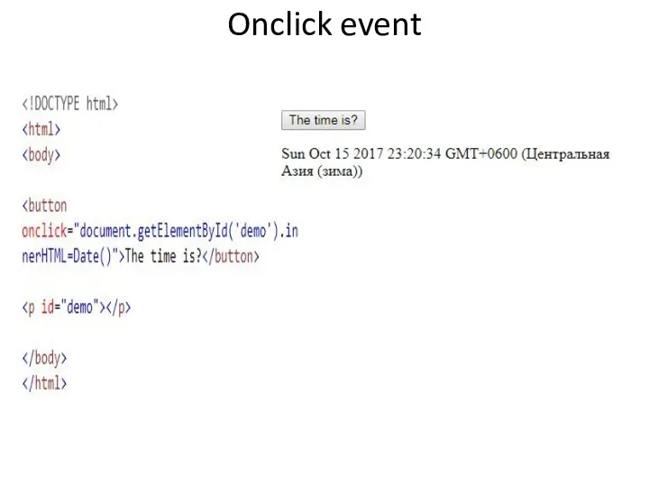 Onclick event