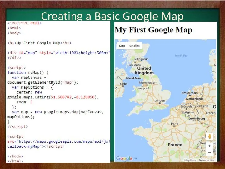 Creating a Basic Google Map