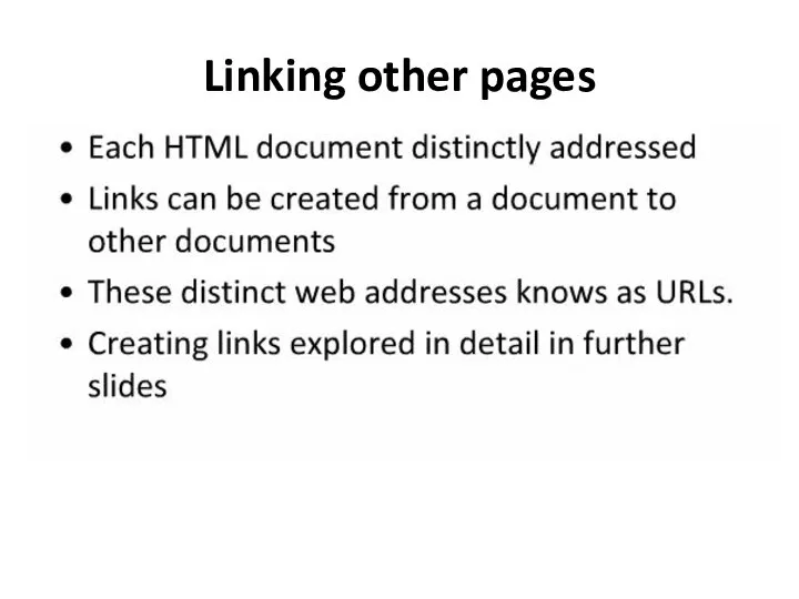 Linking other pages