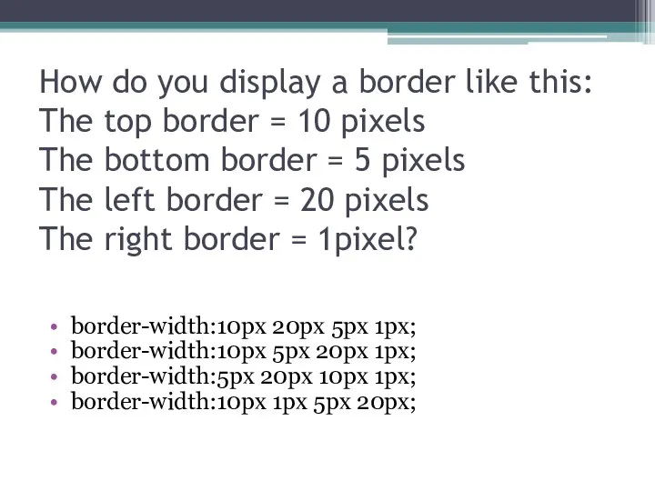 How do you display a border like this: The top border