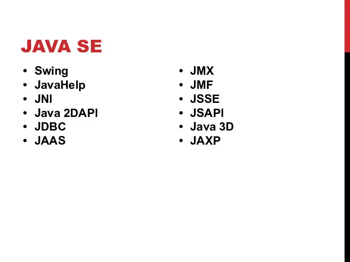 JAVA SE