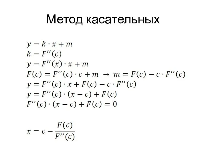 Метод касательных