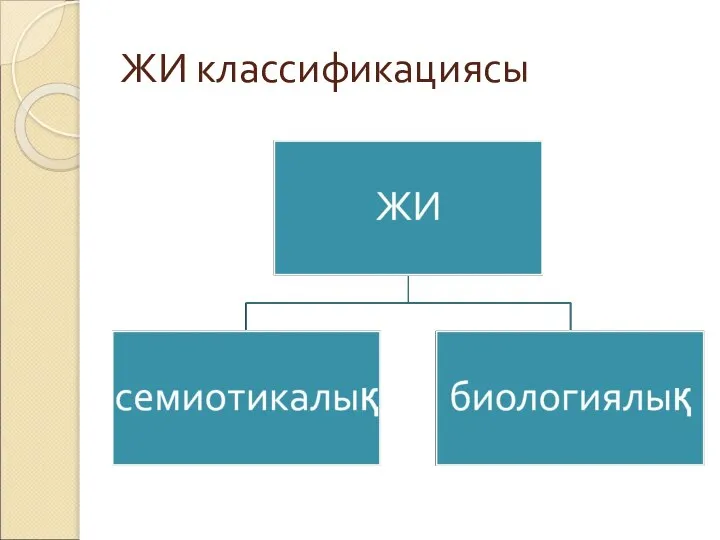 ЖИ классификациясы