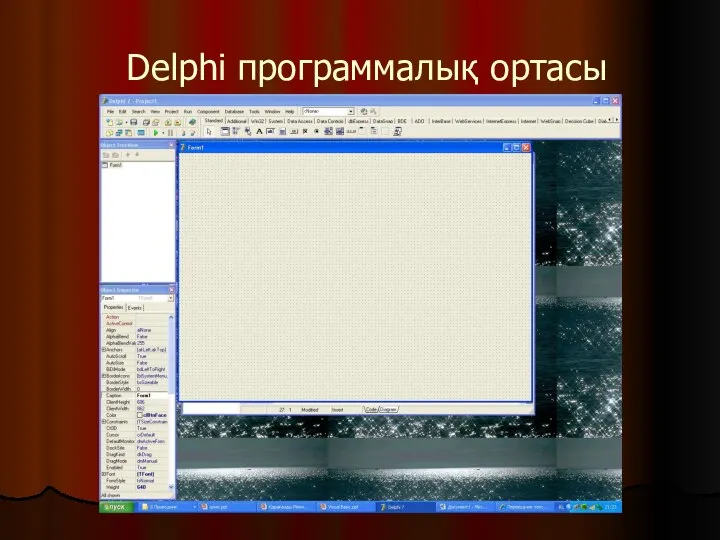 Delphi программалық ортасы