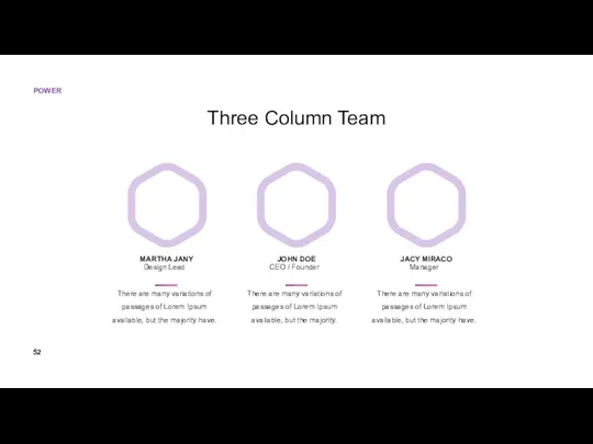 Three Column Team