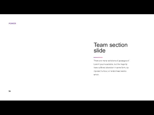 Team section slide There are many variations of passages of Lorem