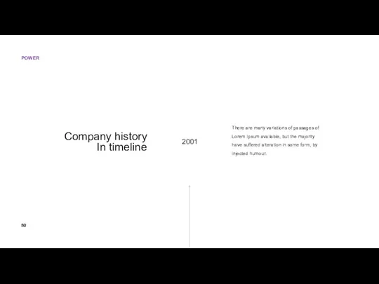 Company history In timeline 2001 There are many variations of passages