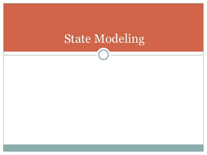 State Modeling