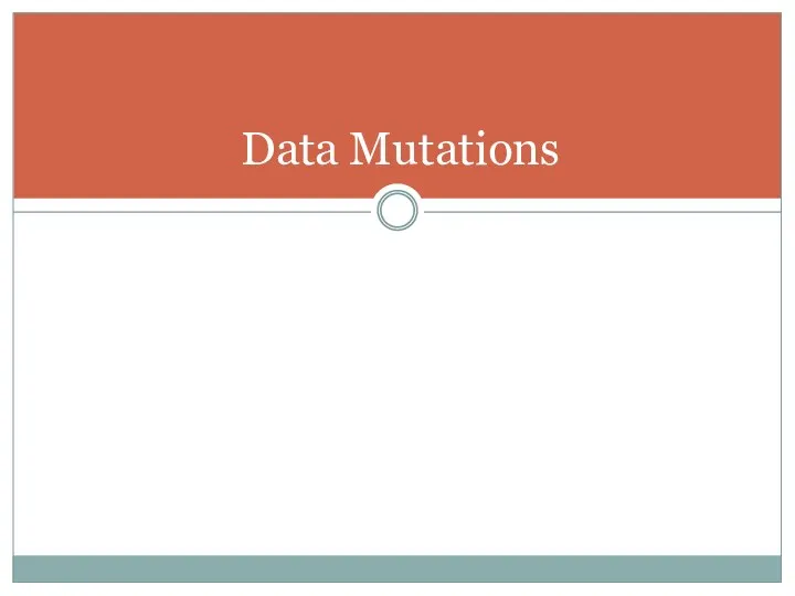 Data Mutations