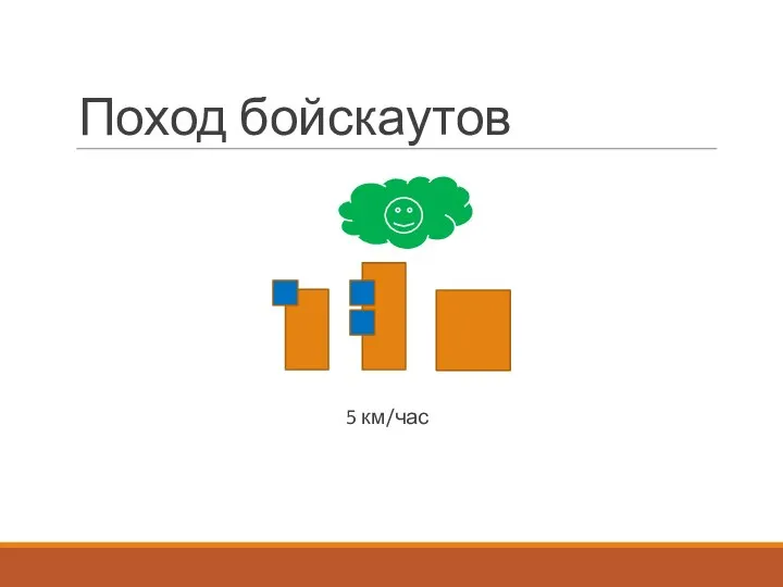 Поход бойскаутов 5 км/час