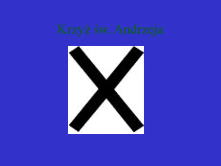 Krzyż św. Andrzeja