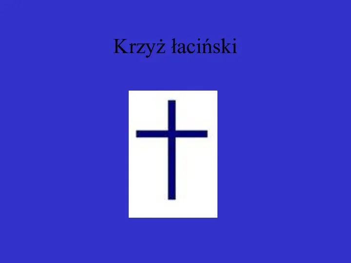 Krzyż łaciński