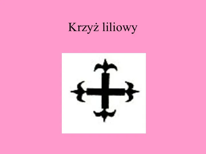 Krzyż liliowy