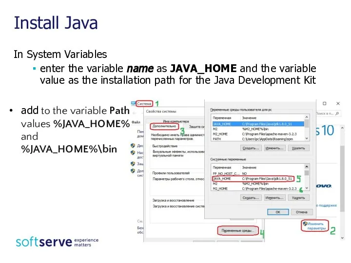 In System Variables enter the variable name as JAVA_HOME and the