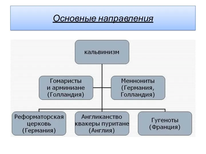 Основные направления