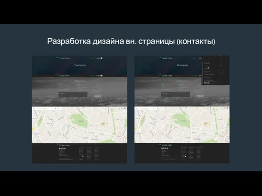 Разработка дизайна вн. страницы (контакты)