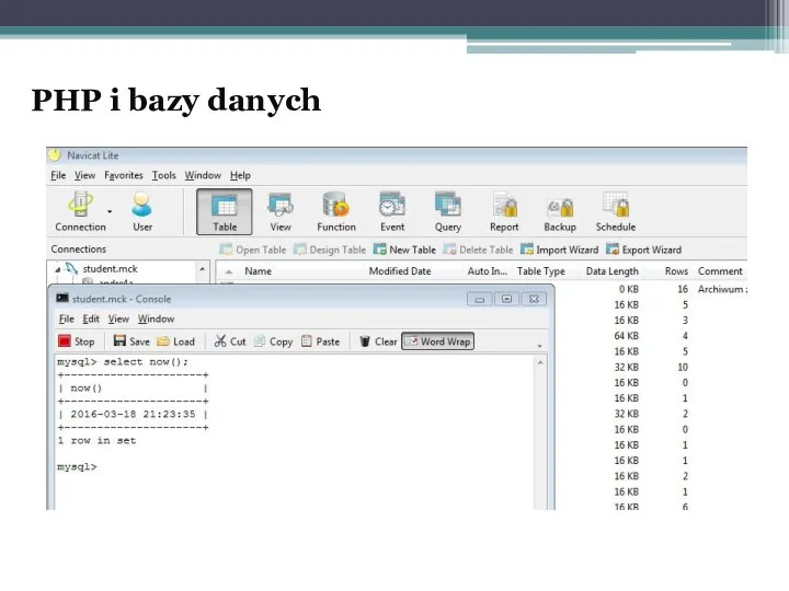 PHP i bazy danych