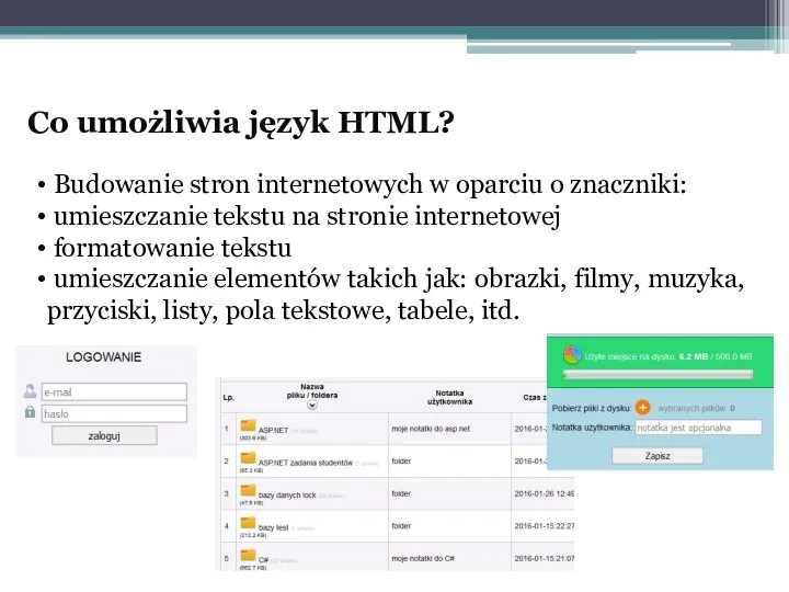 Co umożliwia język HTML? Budowanie stron internetowych w oparciu o znaczniki: