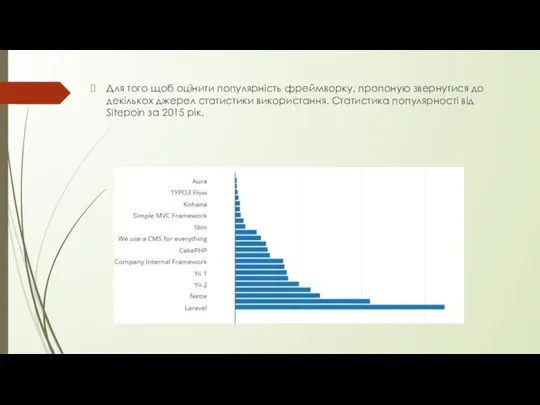 Для того щоб оцінити популярність фреймворку, пропоную звернутися до декількох джерел