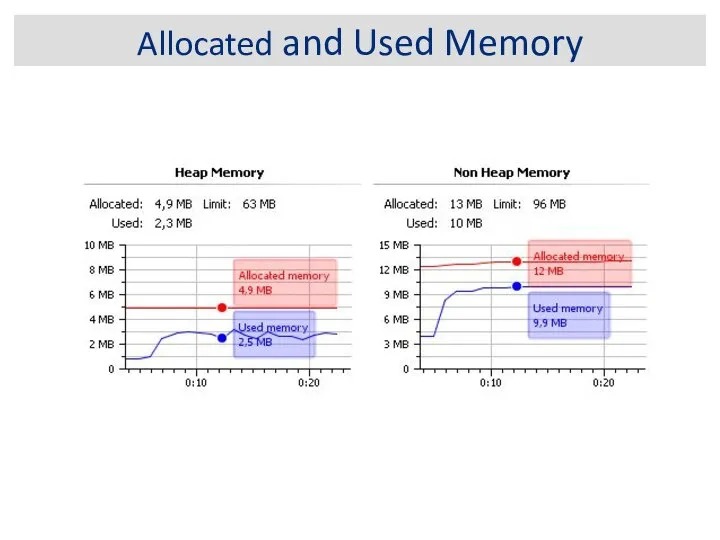 Allocated and Used Memory