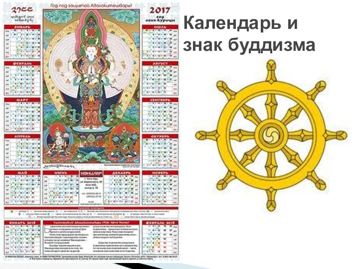 Календарь и знак буддизма