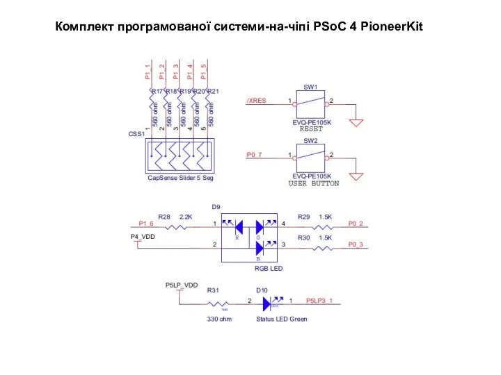 Комплект програмованої системи-на-чіпі PSoC 4 PioneerKit