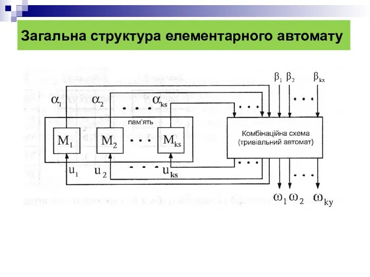 Загальна структура елементарного автомату