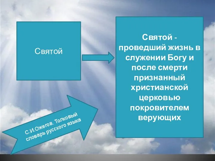 Святой Святой - проведший жизнь в служении Богу и после смерти