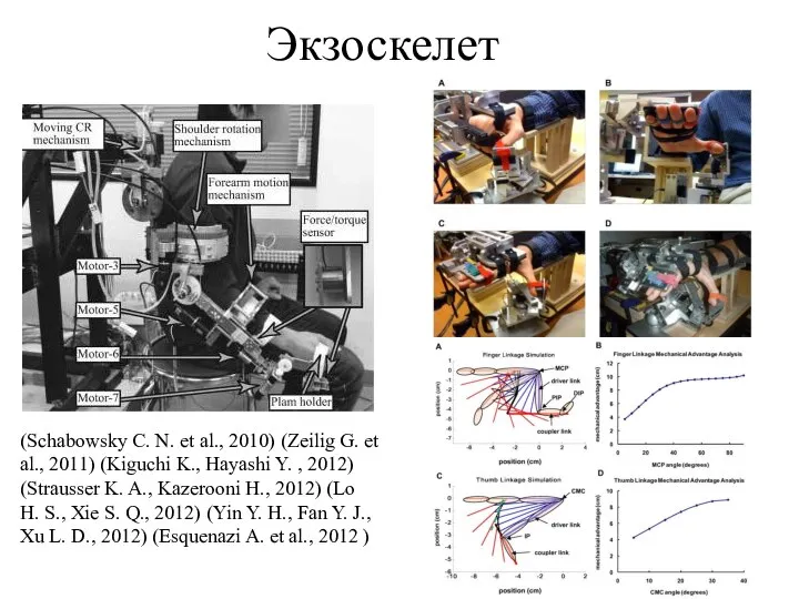 Экзоскелет (Schabowsky C. N. et al., 2010) (Zeilig G. et al.,