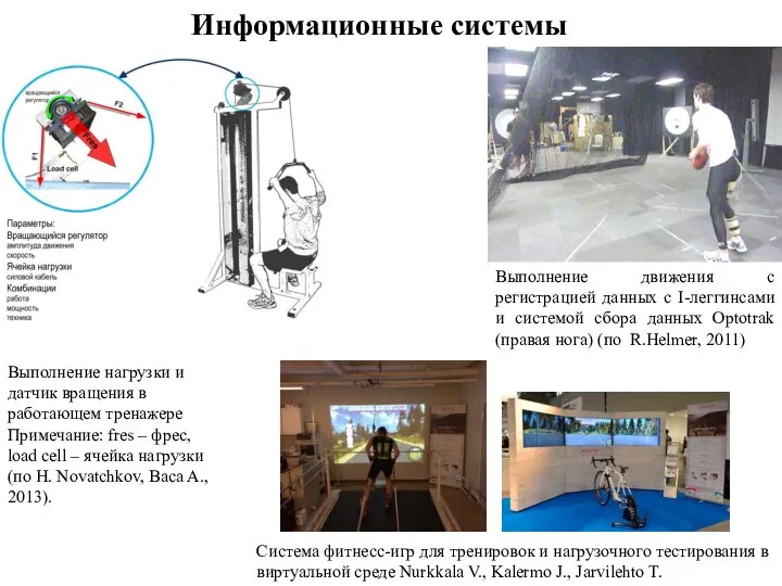 Информационные системы Система фитнесс-игр для тренировок и нагрузочного тестирования в виртуальной