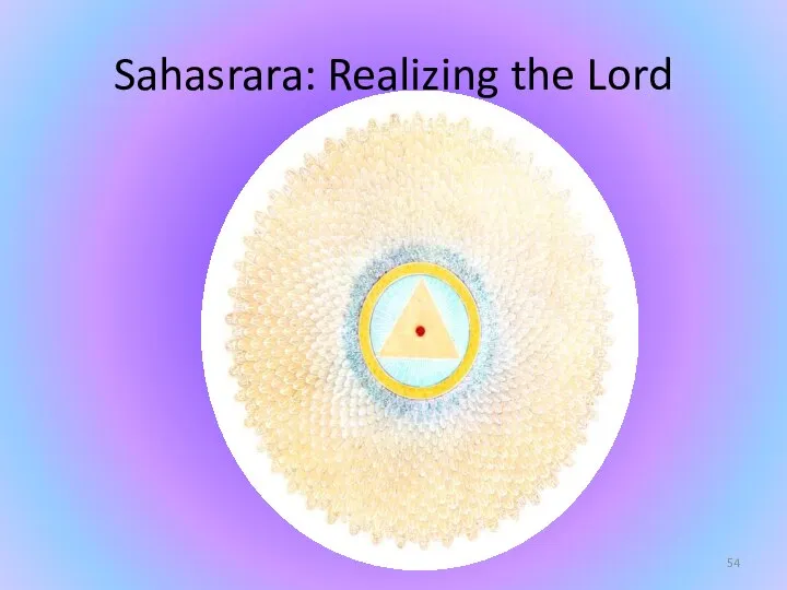 Sahasrara: Realizing the Lord
