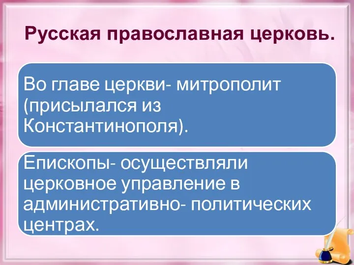 Русская православная церковь.