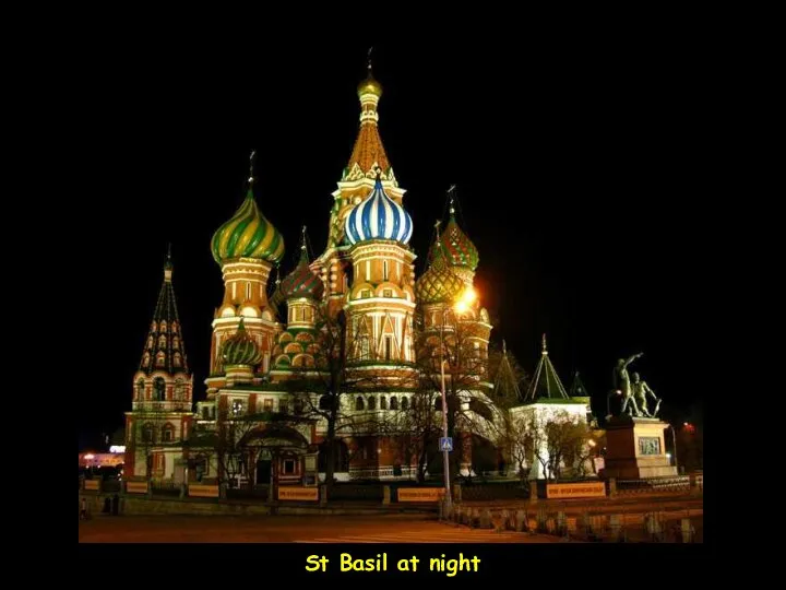 St Basil at night