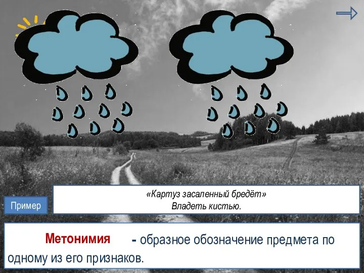 перифраза оксюморон - образное обозначение предмета по одному из его признаков.