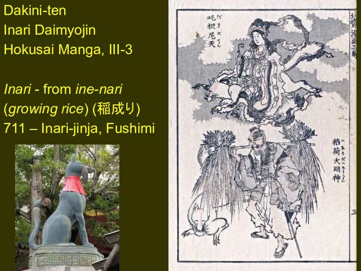 . Dakini-ten Inari Daimyojin Hokusai Manga, III-3 Inari - from ine-nari