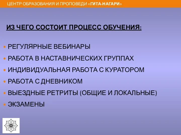 ИЗ ЧЕГО СОСТОИТ ПРОЦЕСС ОБУЧЕНИЯ: РЕГУЛЯРНЫЕ ВЕБИНАРЫ РАБОТА В НАСТАВНИЧЕСКИХ ГРУППАХ