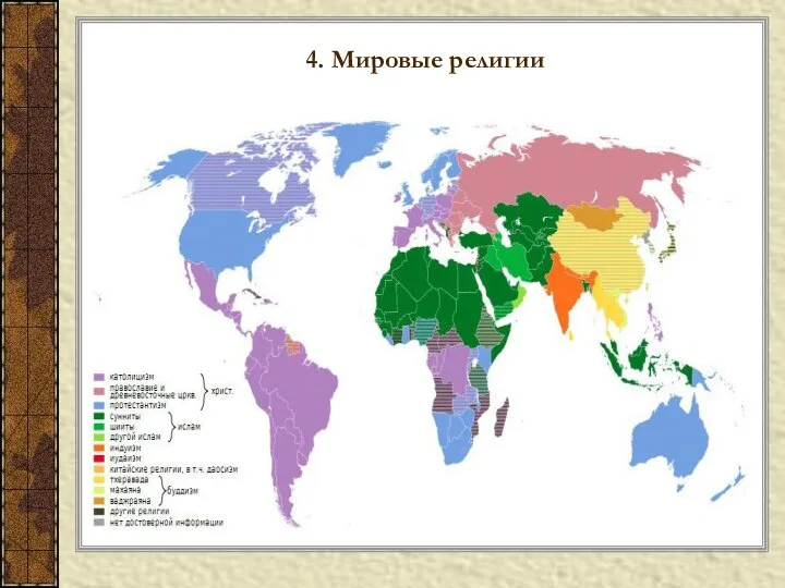 4. Мировые религии