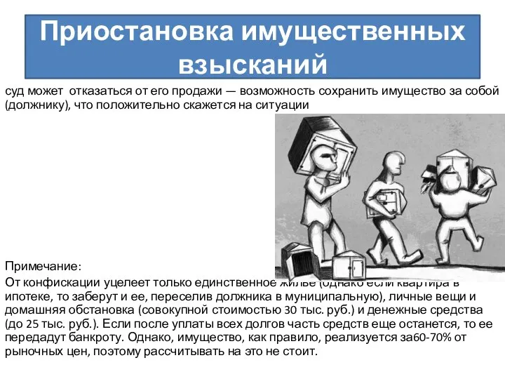 Приостановка имущественных взысканий суд может отказаться от его продажи — возможность